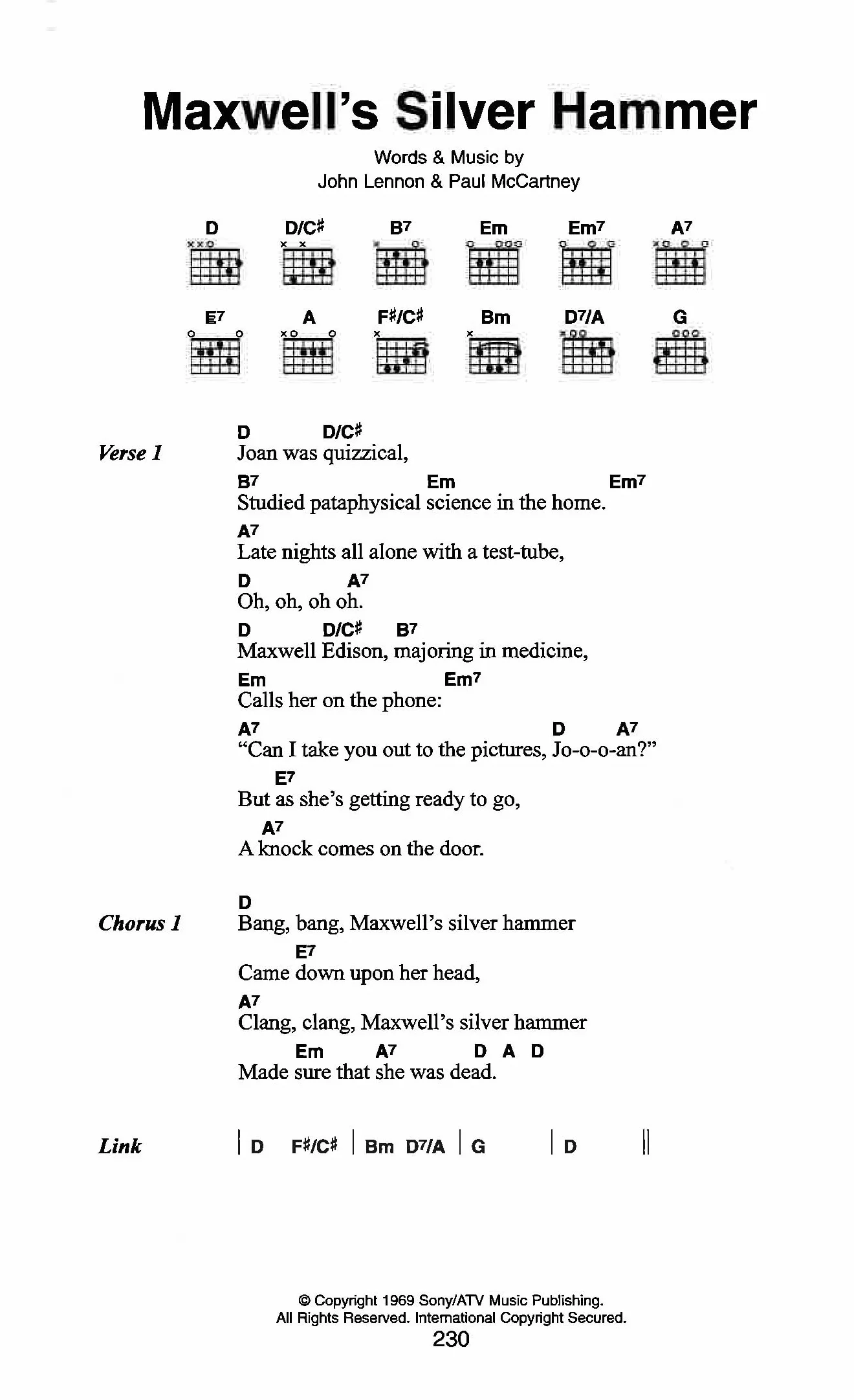 The Beatles The Little Black Songbook: Paroles et Accords (194 Chansons)