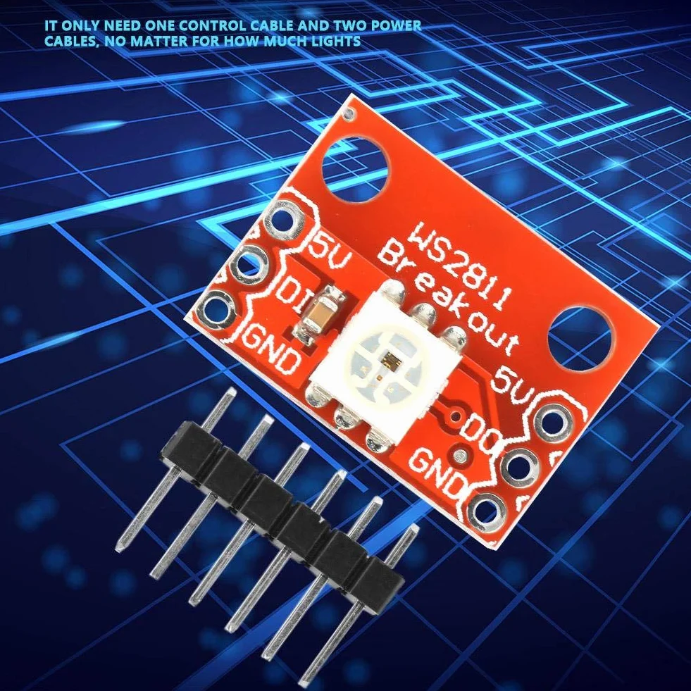 Ws2812 Breakout moduł płytka z niezależnym sterowaniem kolorami Ws2812 płytka do 5050 RGB LED