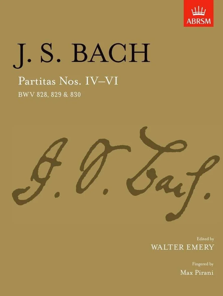 J.S. Bach Partitas Nos. IV-VI ABRSM BWV 828-830