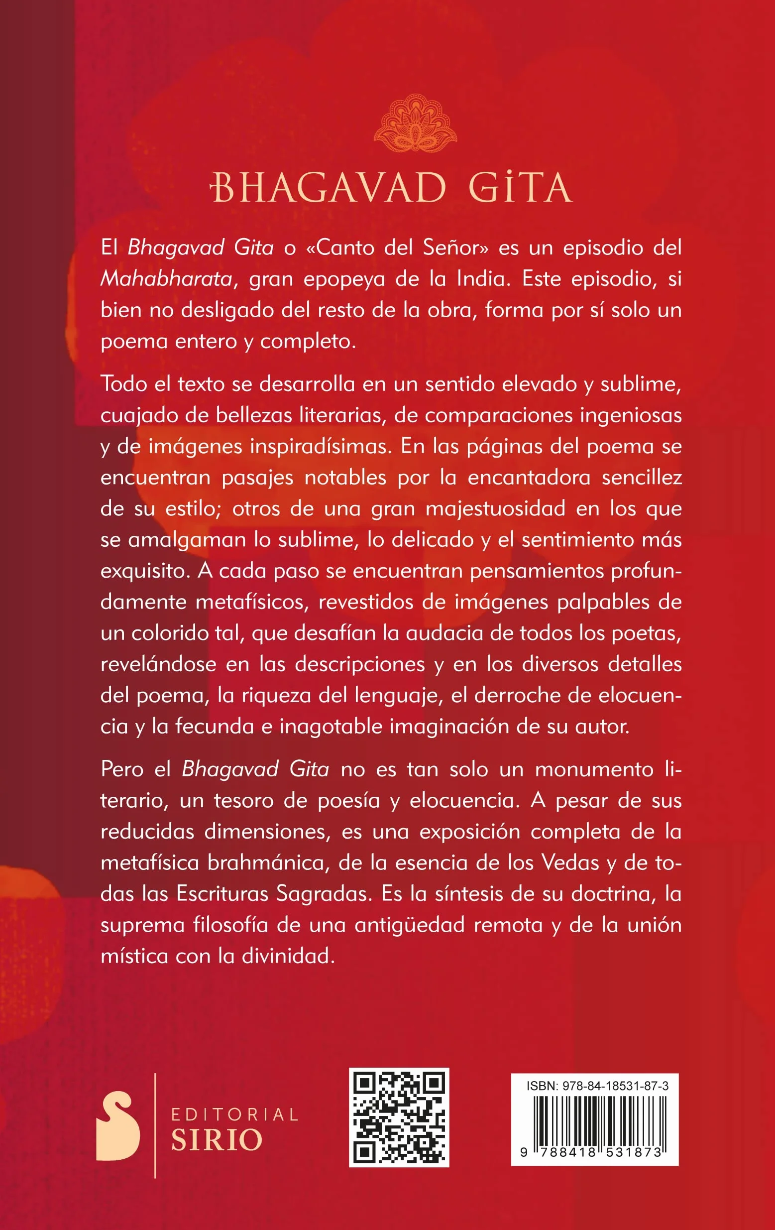 Bhagavad Gita (Sirio) - El canto del señor