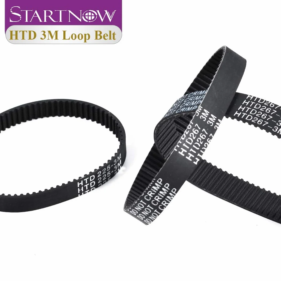 Startnow HTD 3M Series pas rozrządu z zamkniętą pętlą 3M-225-10 255 mm 384 8-17 mm (3M-300-10)