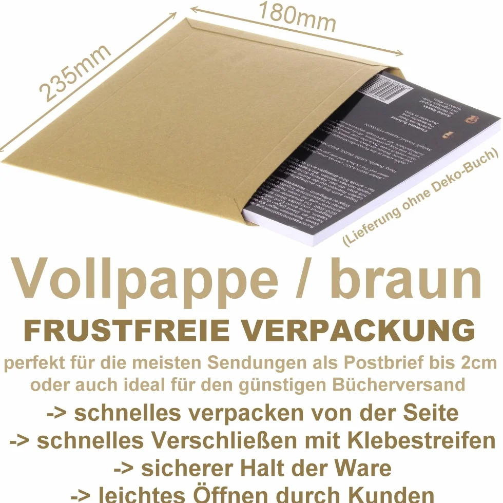 Kraftmax Koperty Wysyłkowe Premium DIN A5 50 sztuk 23,5 x 18 cm