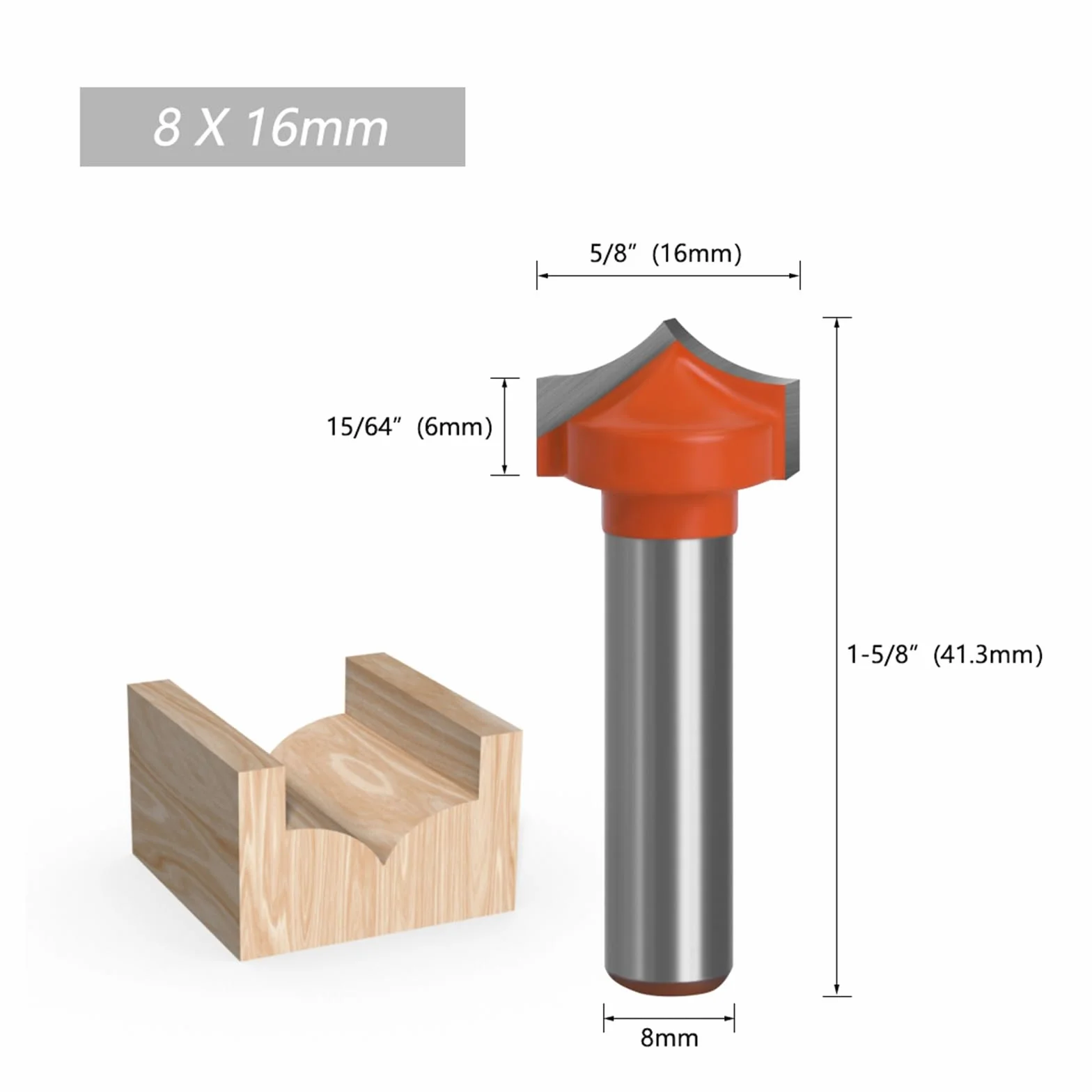 4 sztuk 8mm Shank węglik spiekany okrągły punkt Cut okrągły nos bity Shaker frezy narzędzia frez do drewna do drewna